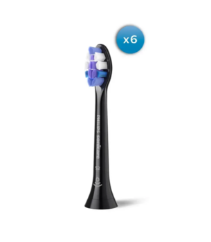 Philips Sensitive HX6056/88 Elektriskās zobubirstes uzgaļi 6 gab / melns (HX6056/88)