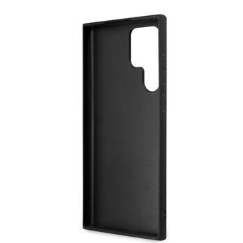 Guess PU 4G Metal Logo Case Aizsargapvalks priekš Samsung Galaxy S24 Ultra / brūns (GUHCS24L4GMGBR)