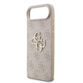 Guess PU 4G Metal Logo Strap Case Чехол для Apple iPhone 17 Air Pink (GUHCP17MP4GMGSP)