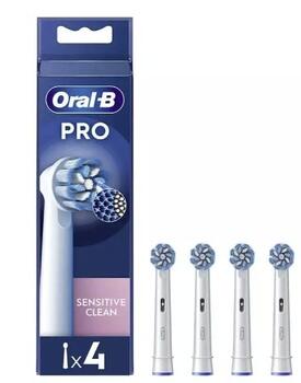Braun Oral-B Sensitive Clean PRO Uzgaļi elektriskajai zobu birstei 4gab. (EB60-4NEW)