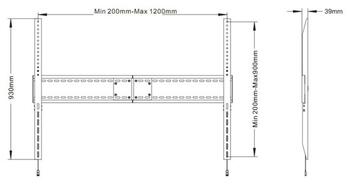 Multibrackets MB-0940 TV sienas fiksētājs kronšteins televizoriem līdz 110
