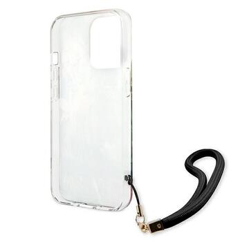 Guess GUHCP13LHFLSB Hardcase Flower Strap Aizsargapvalks priekš iPhone 13 Pro / 13 6,1