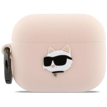 Karl Lagerfeld 3D Logo NFT Choupette Head Silicone Case Чехол для наушников Apple AirPods Pro 3 (KLAP3RUNCHP)