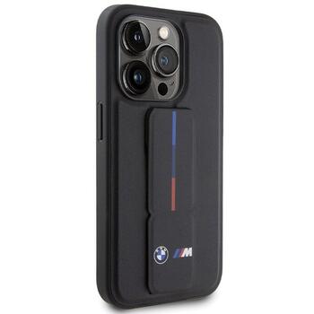 BMW Grip Hot Stamp Hardcase Aizsargapvalks priekš Apple iPhone 15 Pro (BMHCP15L22GSLK)