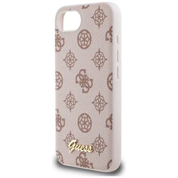 Case Guess Peony Script Logo MagSafe Защитный чехол для iPhone 16e / 17e / коричневый (GUHMPSE4PGPYSW)
