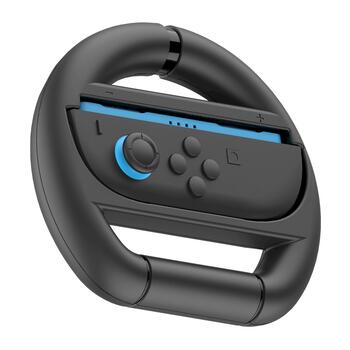 iPega SW2054 Racing Wheel Защитный аксессуар для JoyCon Controllers Nintendo Switch 2 / чёрный (PG-SW2054)