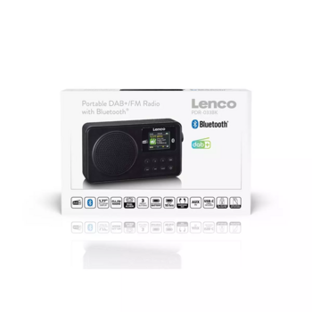 Lenco PDR-033BK Pārnēsājamais Radio FM / Bluetooth (PDR-033BK)