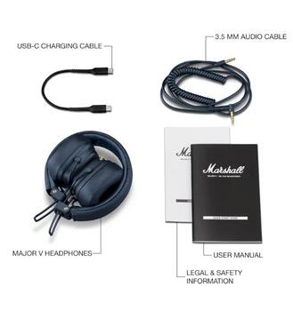 Marshall Major V Bezvadu Austiņas Midnight Blue (7924327)