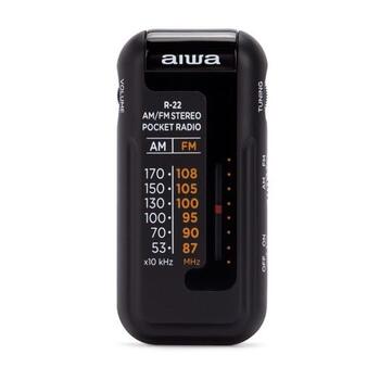 AIWA R22 Pārnēsājams Radio ar Austiņām (R22-BLK)