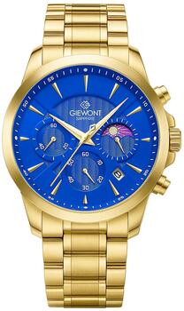 Giewont Мужские часы Chronograph Sapphire / золотой/синий (GW9460-B5)