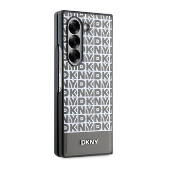DKNY PU Leather Repeat Pattern Bottom Stripe MagSafe Case Защитный чехол для Samsung Galaxy Z Fold 6 / коричневый (DKHMZFD6PSOSPW)