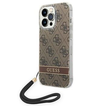 Guess GUOHCP14XH4STW Hardcase 4G Print Strap Защитный чехол для iPhone 14 Pro Max 6,7