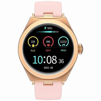Smartwatch Gravity Viedpulkstenis / rožu zelts (GT25-2)