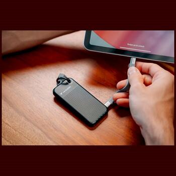 Verbatim 32415 Pocket SSD Внешний накопитель 256GB USB-C 3.2 gen.2 / чёрный-серый 32415 (32415)