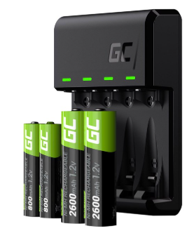 Green Cell VitalCharger USB / USB-C Akumulatora Lādētājs (GRADGC01)