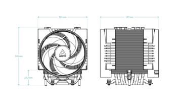 Arctic 4U-SP5 CPU Кулер (ACFRE00158A)
