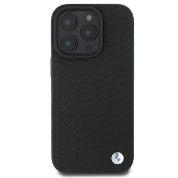 BMW Sign Leather Diamond Metal Logo MagSafe Aizsargapvalks priekš Apple iPhone 16 Pro Max (BMHMP16X23RDDK)