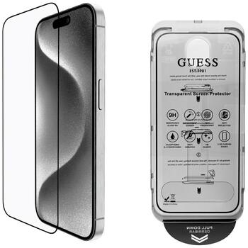 Guess BP Rhinestone 2-in-1 Set Защитное стекло для экрана и камеры iPhone 16 Pro Max / золотой (GUBPP16XSPCLGGD)