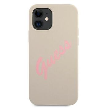 Guess GUHCP12SLSVSGP Silicone Vintage Защитный чехол для iPhone 12 mini 5,4