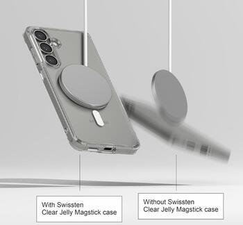 Swissten Clear Jelly MagStick Case Чехол для Samsung Galaxy S26 Plus 5G (33001741)