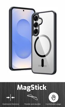 Swissten Clear Jelly MagStick Metallic Case Чехол для Samsung Galaxy S26 Plus 5G (33001744)