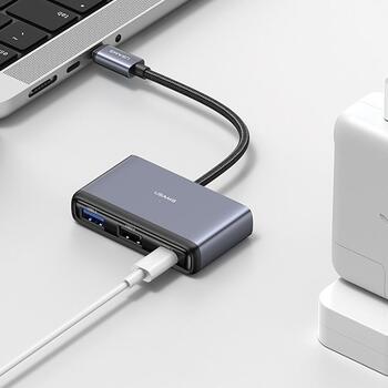 Usams 5in1 USB 2.0 / USB 3.0 / USB-C / TF / SD / hubs (SJ628HUB01)