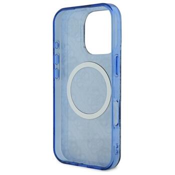 Guess IML Peony On 4G Background MagSafe Защитный Чехол для Apple iPhone 16 Pro Max (GUHMP16XH4PYEEB)