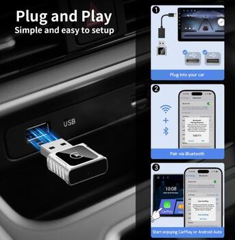 Swissten CarLink Adapteris Apple CarPlay / Android Auto (20114040)