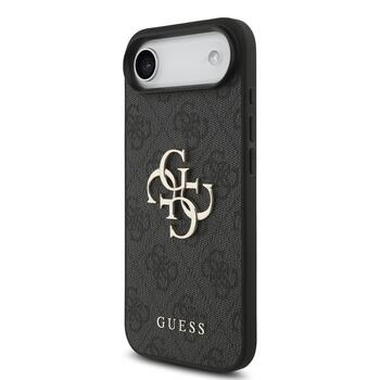 Guess PU 4G Metal Logo Strap Case Чехол для Apple iPhone 17 Air (GUHCP17MP4GMGSK)