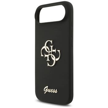 Guess Silicone Big 4G Script Case Защитный чехол для iPhone Air / чёрный (GUHCP17MSC4GSMK)