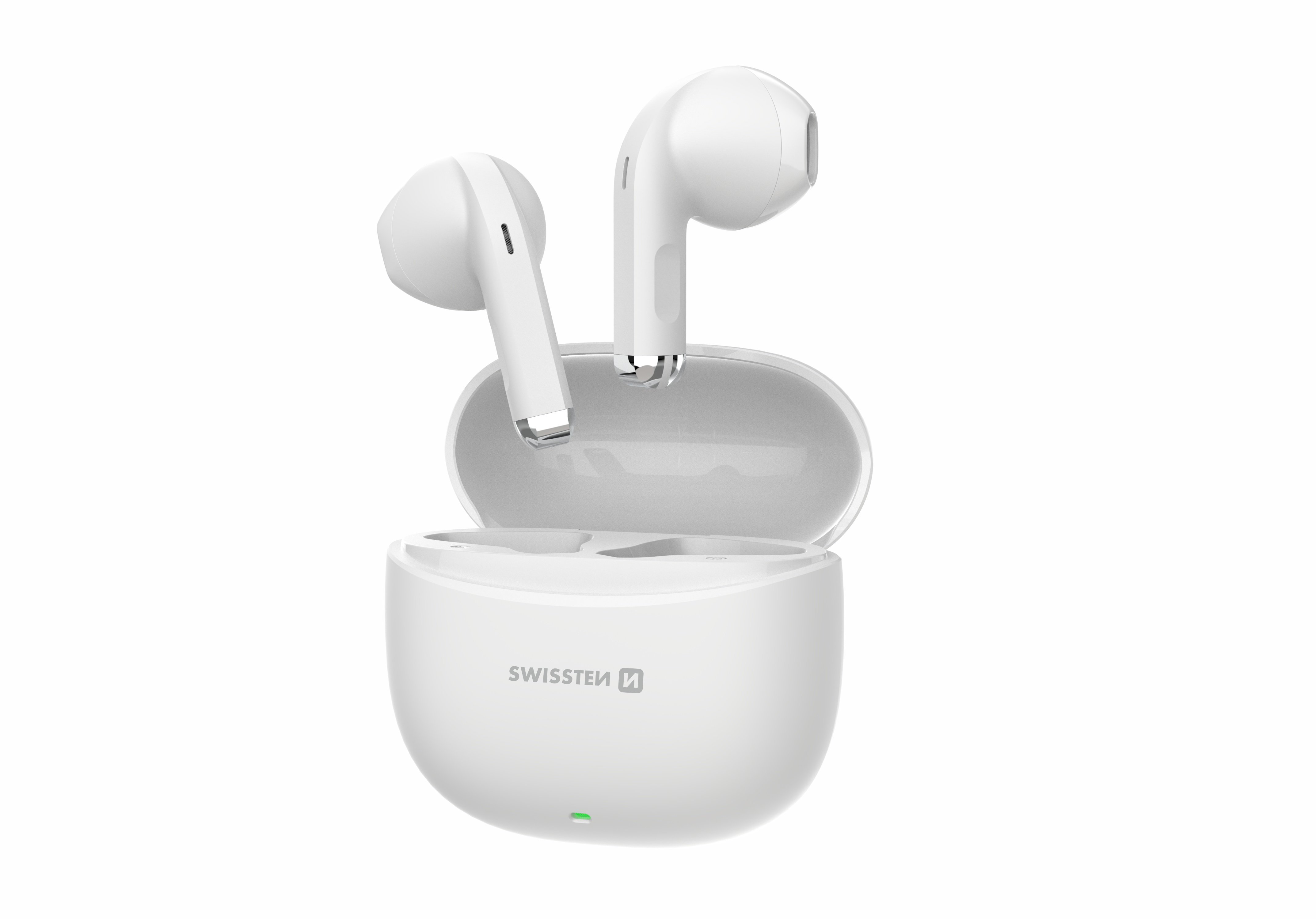 Swissten TWS Mini TUNE Bluetooth Стерео Гарнитура с Микрофоном Белые (51107097)