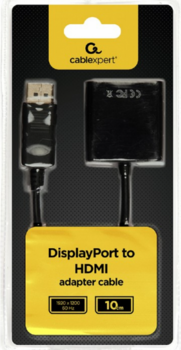 Gembird Адаптер DisplayPort / HDMI 10cm (AB-DPM-HDMIF-002)