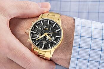 Giewont Chronograph Sapphire Vīriešu pulkstenis GW4580-B4 / zelta/melns (GW4580-B4)