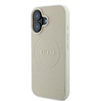 Guess GUHMP16SPGHSMME Hardcase Grained Ring MagSafe Защитный чехол для iPhone 16 6.1