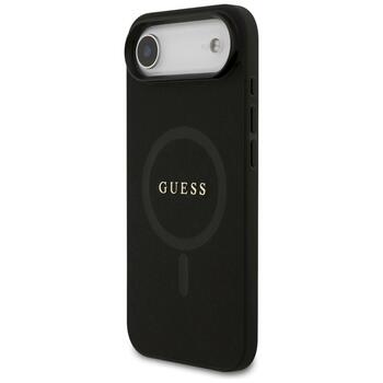 Guess Saffiano Classic Logo MagSafe Защитный чехол для iPhone Air / чёрный (GUHMP17MPSAHMCK)