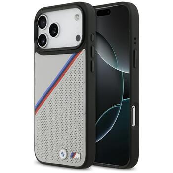 BMW M Tricolor Metal Logo MagSafe Case Aizsargapvalks priekš Apple iPhone 17 Pro Max (BMHMP17X25PCSPEG)