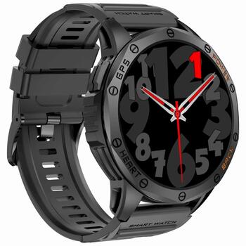 GRAVITY Смарт-часы GT24-1 GPS с силиконовым ремешком / чёрный/тёмно-синий (GT24-1)