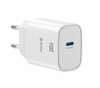 Swissten Edge Сетевое зарядное устройство USB-C GaN 20W White (22071711)
