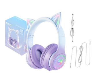 Onikuma B90 Cat Игровые Наушники (B90-BL-PU)