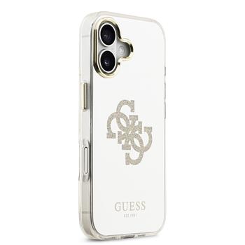 Guess PC/TPU Mirror 4G Glitter Logo MagSafe Case Чехол для Apple iPhone 17 (GUHMP17SHMR4GDG)