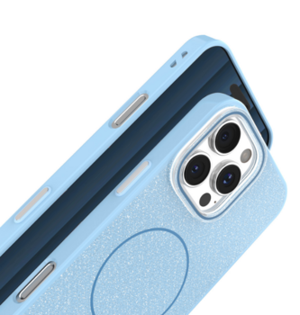 Mocco Glitter Thin Mag Back Case Защитный Чехол для Apple iPhone 17 Air (MO-GLI-IP-17AIR-BL)