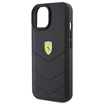 Ferrari Quilted Metal Logo Back Case Защитный Чехол для Apple iPhone 15 (FEHCP15SRDUK)