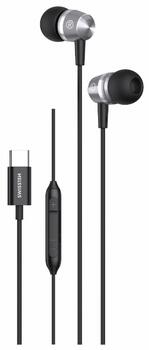 Swissten Metallic USB-C Наушники (51109100)