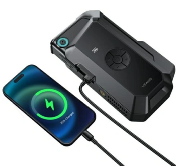 Usams Jumpstarter Power bank 8000mAh +  Встроенный фонарик Черный (ZB284ZDB01)