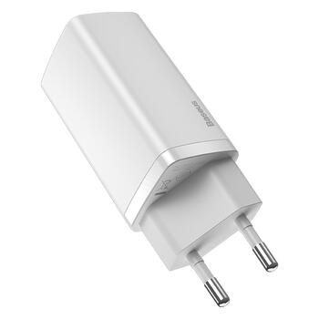 Baseus GaN2 Lite PD Зарядное Устройство 65W / 1x USB-C / 1x USB (BRA012286)