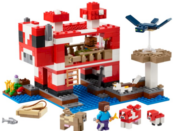 LEGO MINECRAFT 21270 The Mooshroom House Konstruktors (21270)