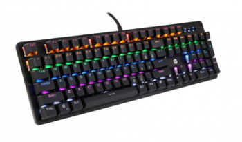 HP GK100F Mehāniskā Spēļu Tastatūra RGB / USB / ENG (GK100F)