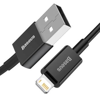 Baseus CALYS-A01 Superior Fast Charging Data Cable Кабель для передачи данных USB-Lightning 2.4A 1m / чёрный (CALYS-A01)