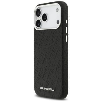 Karl Lagerfeld Grained PU Repeated Logo MagSafe Case Чехол для Apple iPhone 17 Pro Max (KLHMP17XPGKLFOFK)