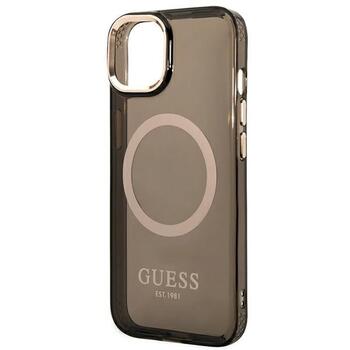 Guess GUHMP14MHTCMK Hardcase Gold Outline Translucent Mag Защитный чехол для iPhone 14 Plus / 15 Plus 6.7